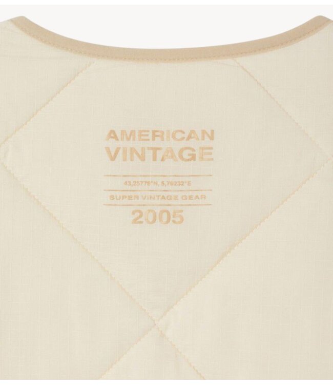 American Vintage Gilet YUPIBAM CREME