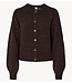 YAS Vest YASJOHI LS WOOL BLEND CARDIGAN S. NOOS Coffee Bean