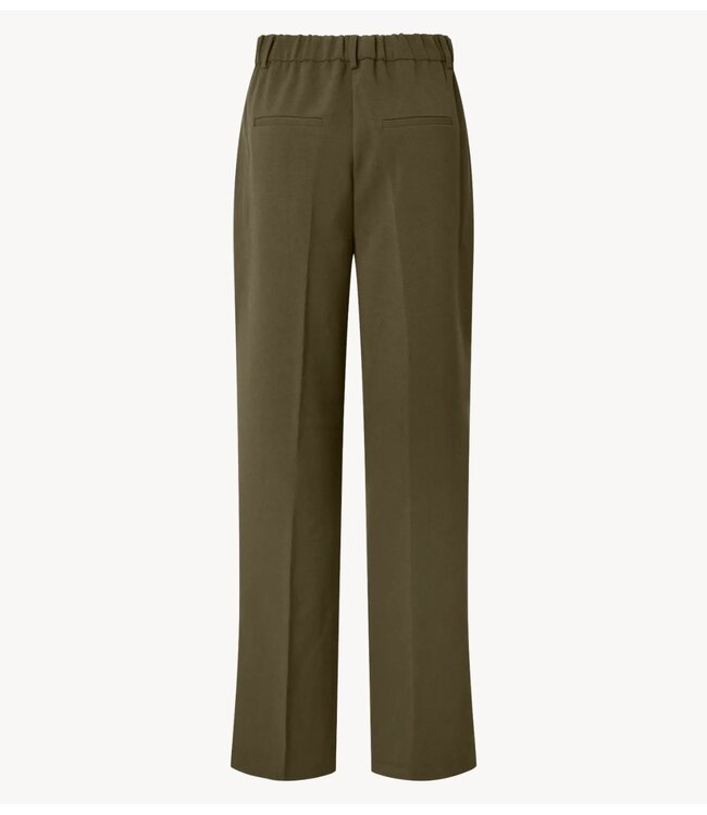 YAS Broek YASLIKKA HW WIDE PANTS S. NOOS Dark Olive