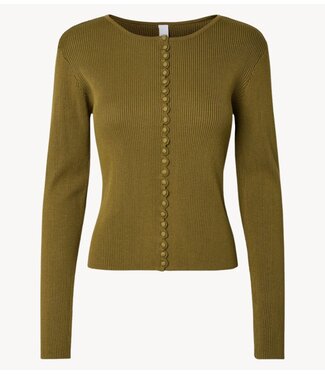 YAS Trui YASSIANA LS KNIT PULLOVER S. Fir Green