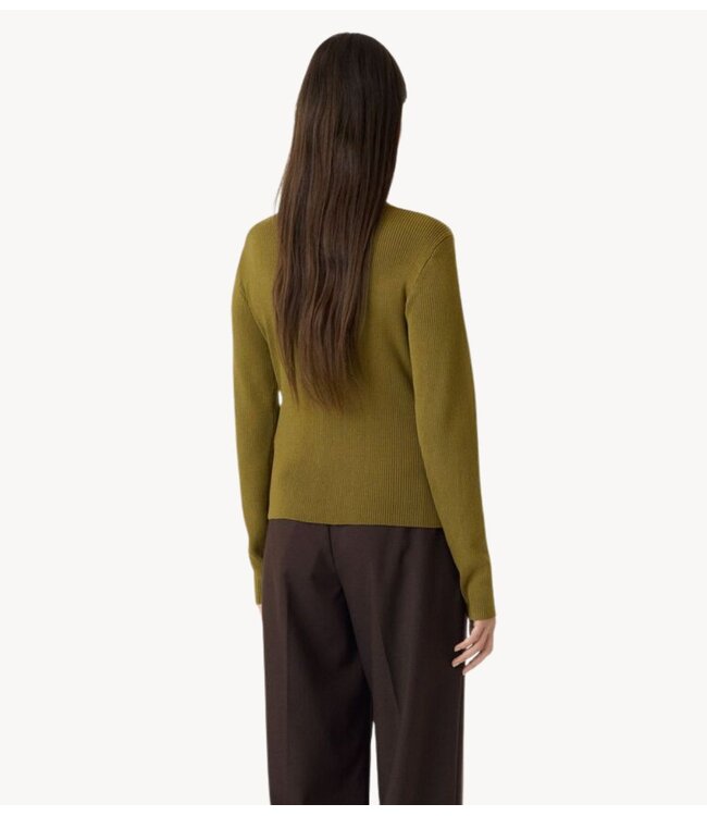 YAS Trui YASSIANA LS KNIT PULLOVER S. Fir Green