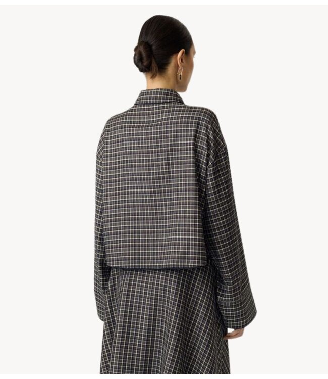 YAS Blouse YASTULVA LS SHORT SHIRT S. Black Tulva