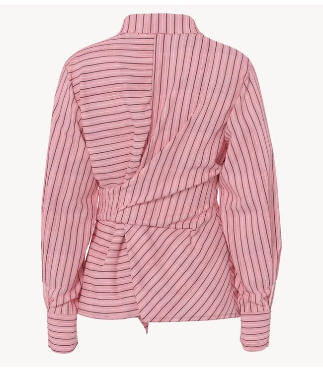YAS Blouse YASRAYLY ESTA LS TIE SHIRT Cashmere Rose
