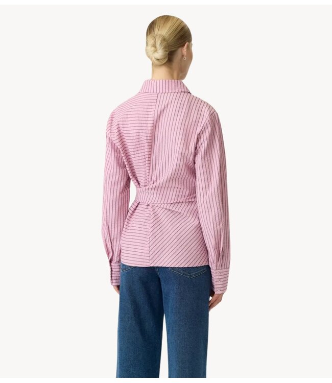 YAS Blouse YASRAYLY ESTA LS TIE SHIRT Cashmere Rose