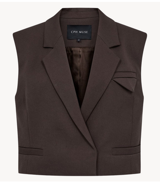 Copenhagen Muse Gilet CMTAILOR-SHORT-WAISTCOAT  NOOS Mulch