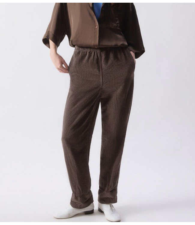 American Vintage Broek Padow carotte cendre