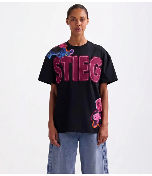 Stieglitz T-shirt Nero Oversized T-shirt Black