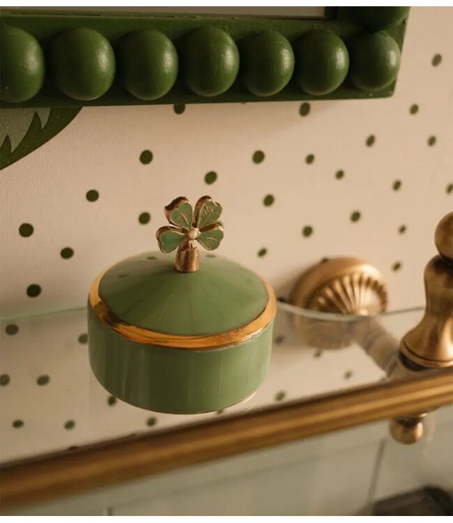 Doing Goods Doosje Lucky Clover Circus Box Medium Green