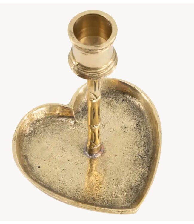 Doing Goods Kandelaar Bodhi Bamboo Heart Candle Holder