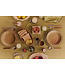 HKLIVING Diep bord L chef ceramics deep plate  rustic cream brown