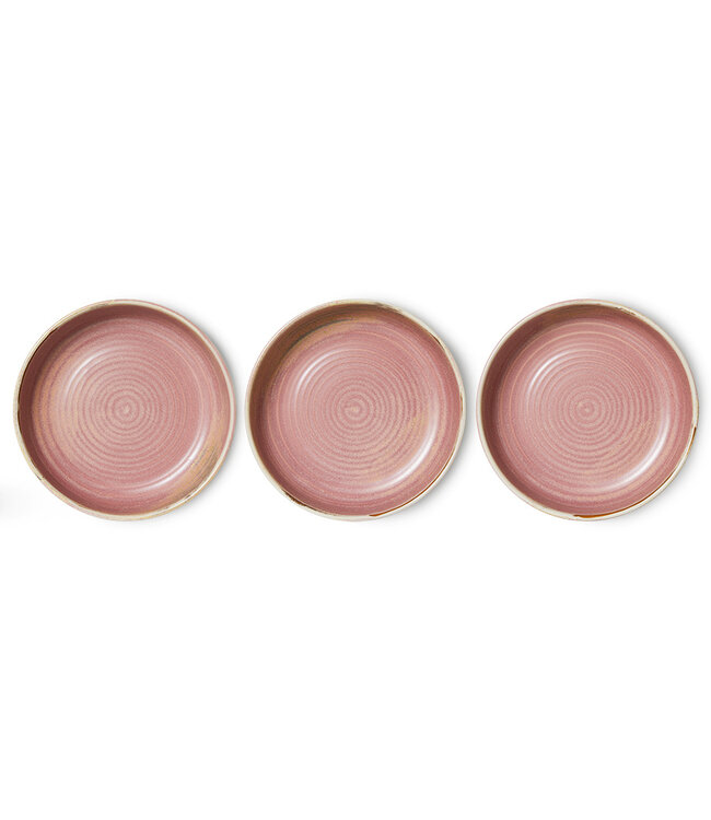 HKLIVING Diep bord L chef ceramics deep plate L rustic pink