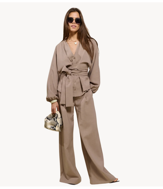 OU. Broek Pants Rue de la Folie Beige
