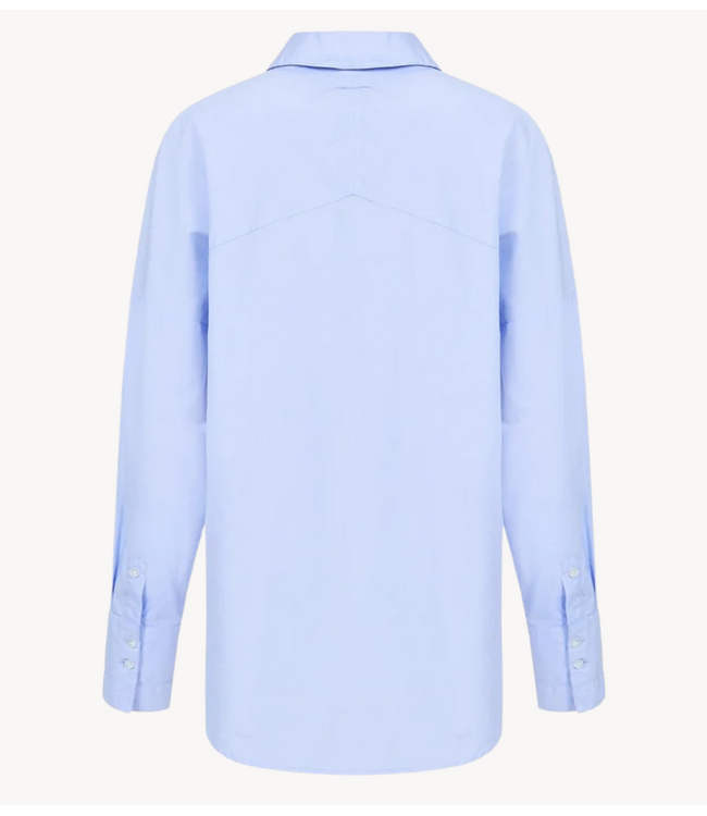 OU. Top Blouse Rue Perronet Bleu