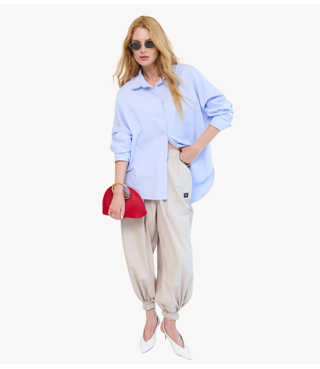 OU. Top Blouse Rue Perronet Bleu