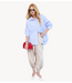 OU. Top Blouse Rue Perronet Bleu