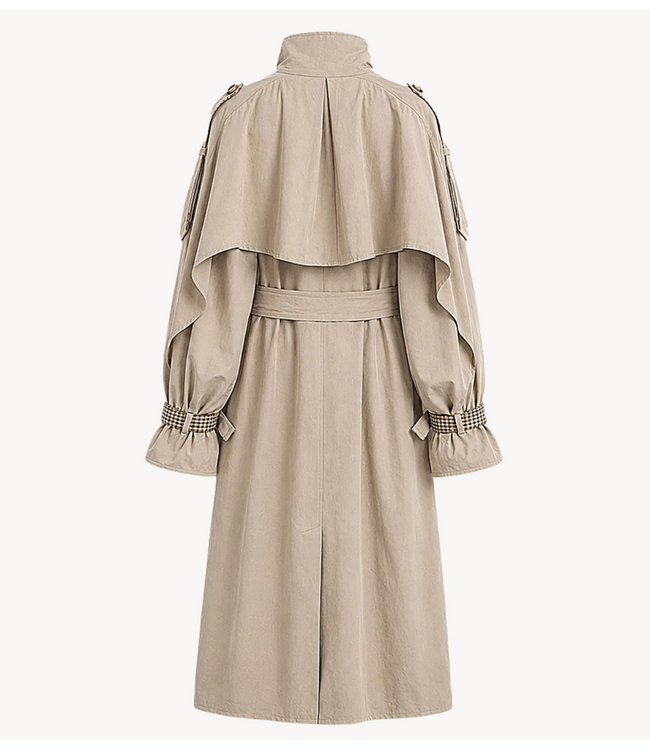 OU. Jas Trench Avenue du Main Beige