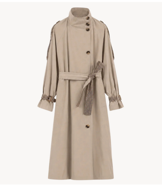 OU. Jas Trench Avenue du Main Beige