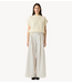 YAS Broek YASALIKKA HW BELTED PANT S. Pristine Melange