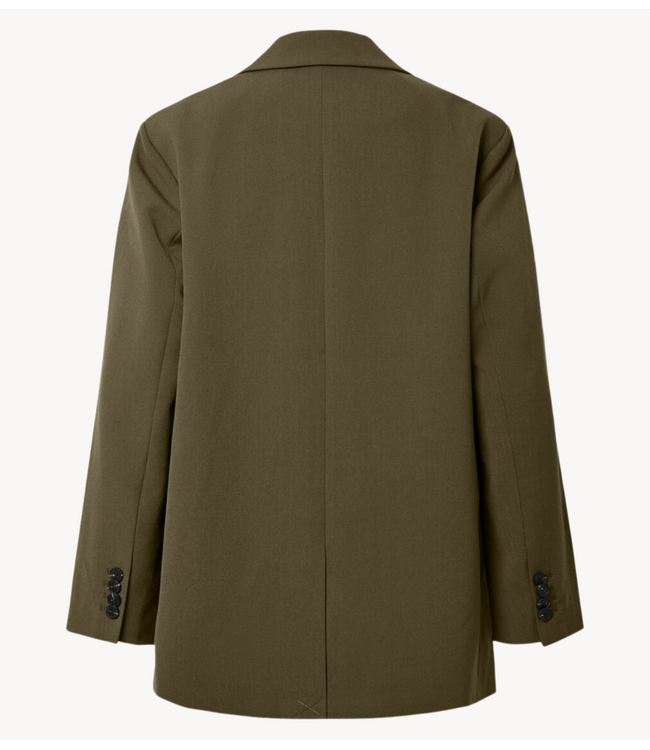 YAS Blazer YASLIKKA LS OVERSIZED BLAZER S. NOOS Dark Olive