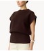 YAS Vest YASESLI SL WOOL BLEND KNIT VEST Coffee Bean