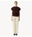 YAS Vest YASESLI SL WOOL BLEND KNIT VEST Coffee Bean