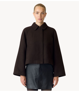 YAS Vest YASHERLA LS SHORT JACKET NOOS Coffee Bean