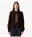YAS Vest YASENYA LS KNIT CARDIGAN S. Coffee Bean