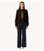 YAS Vest YASENYA LS KNIT CARDIGAN S. Coffee Bean