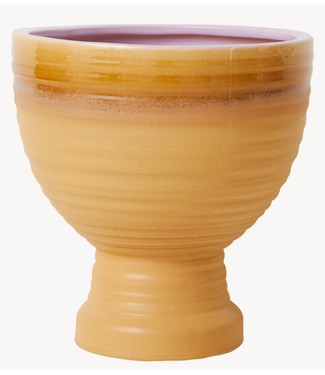 HKLIVING Stoneware plantenpot Caramel