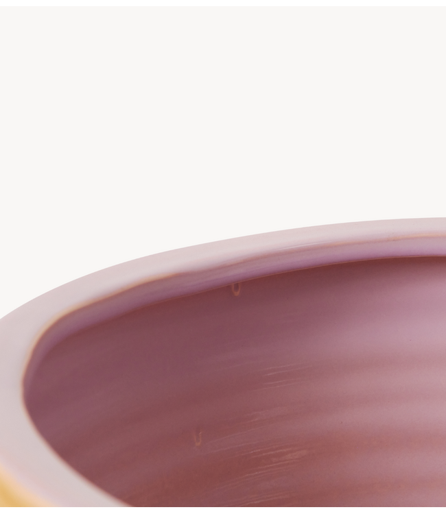 HKLIVING Stoneware plantenpot Caramel