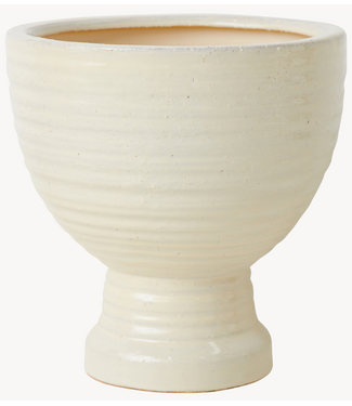 HKLIVING Stoneware plantenpot cream
