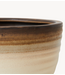 HKLIVING Stoneware plantenpot vanilla