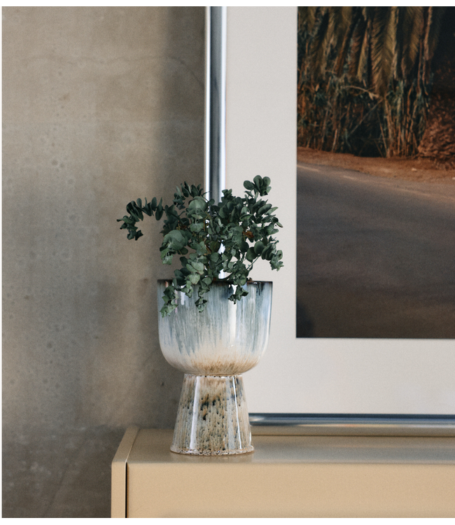 HKLIVING Retro Bloempot Glacier