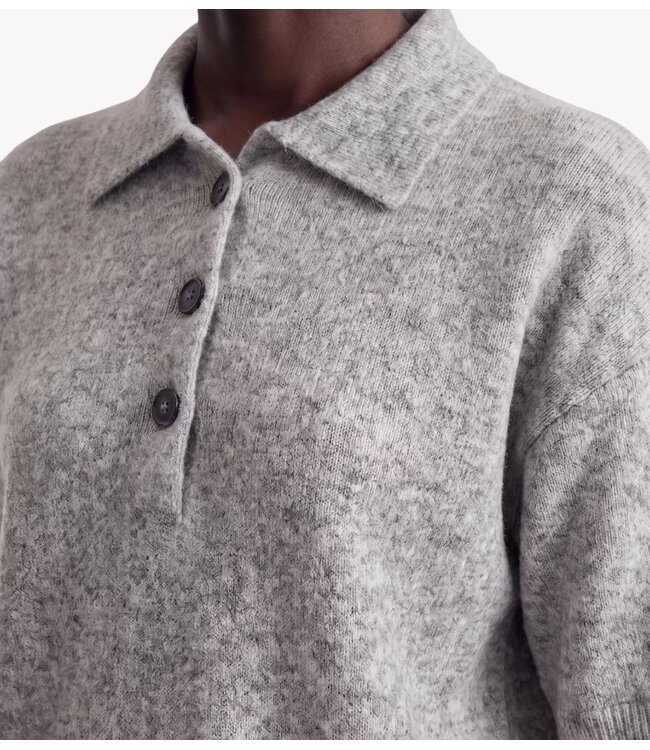 EDITED Trui Callie Polo Shirt Light grey