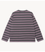 Alix The Label Shirt ladies knitted stripe longsleeve t-shirt antracite