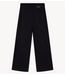 Alix The Label Broek ladies knitted pleated pants black