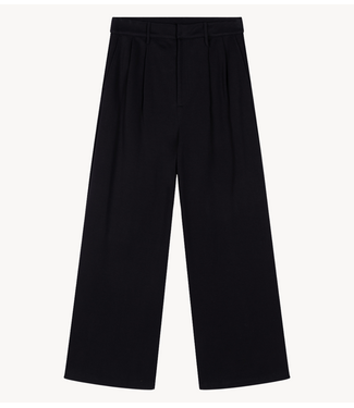 Alix The Label Broek ladies knitted pleated pants black