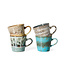HKLIVING Mok 70s ceramics: americano mugs, lavish (set of 4)