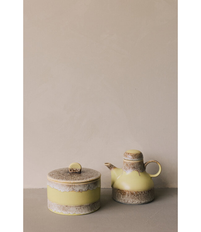 HKLIVING Koffiepot 70s ceramics: coffee pot, custard