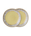 HKLIVING Borden 70s ceramics: side plates, custard (set of 2)