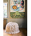 HKLIVING Poef Shabby pouf, beige