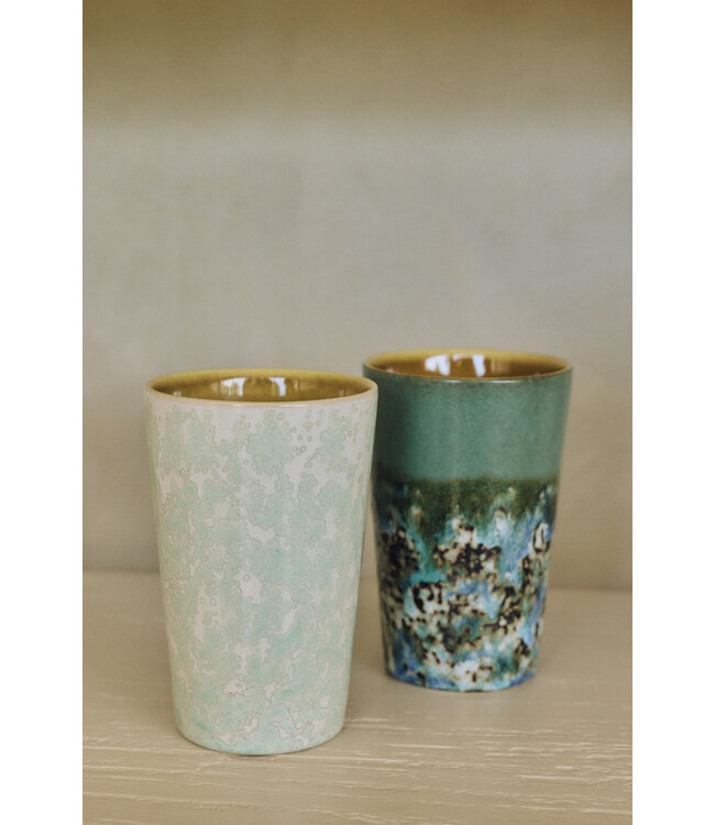 HKLIVING Mok 70s ceramics: tea mug, lotus