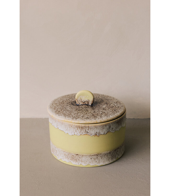HKLIVING Voorraadpot 70s ceramics: cookie jar, custard