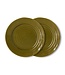 HKLIVING HKLIVING Farmhouse Ceramics Side Plates Moss Set van 2