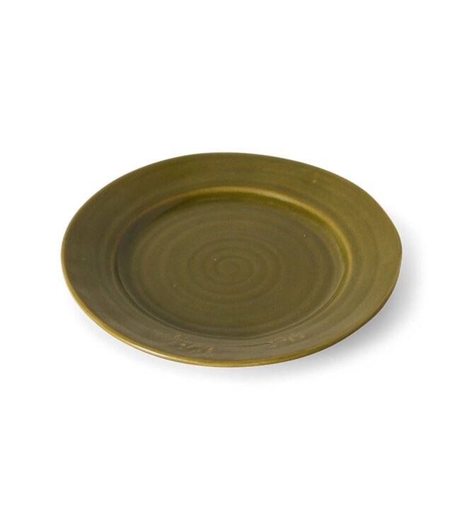 HKLIVING HKLIVING Farmhouse Ceramics Side Plates Moss Set van 2
