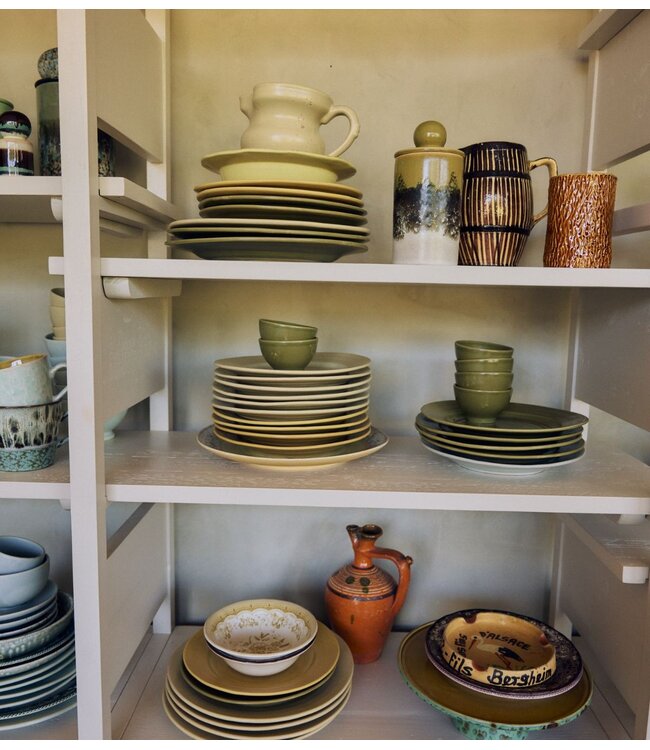 HKLIVING HKLIVING Farmhouse Ceramics Side Plates Moss Set van 2
