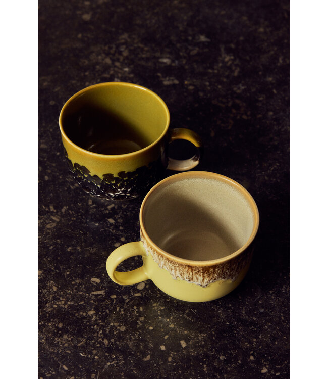 HKLIVING Mok 70s ceramics: tea cups, cravings (set of 2)