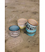 HKLIVING Kopje 70s ceramics: café cups, abundance (set of 4)