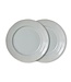 HKLIVING Borden Farmhouse ceramics: side plates, pale blue (set of 2)