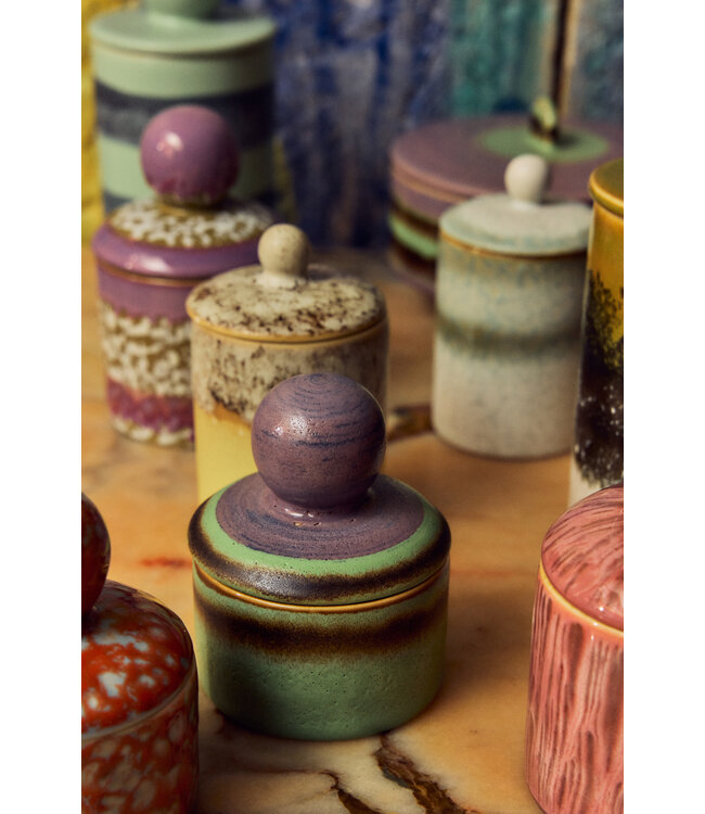 HKLIVING Voorraadpot 70s ceramics: XS storage jar, mochi